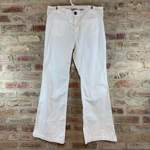 CAbi White Boot Cut Pants